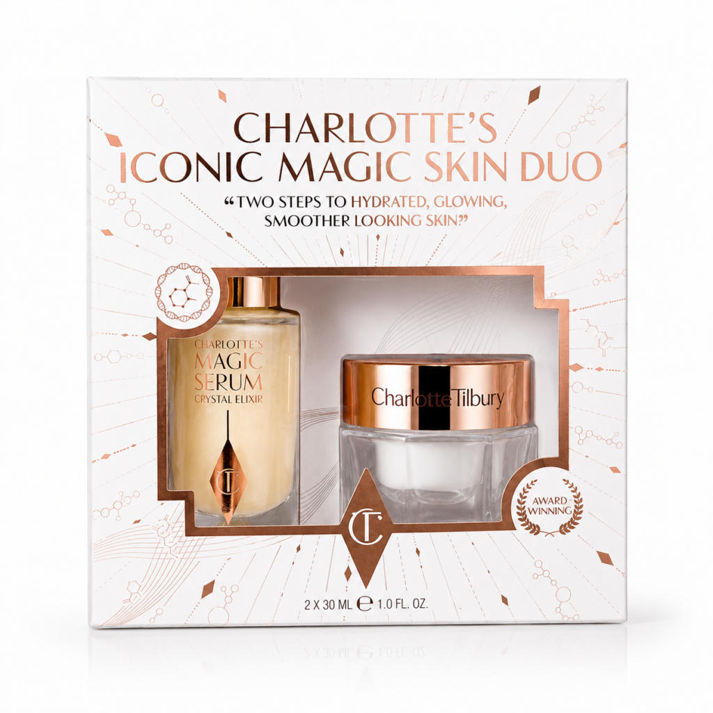 Charlotte Tilbury Iconic Magic Skin Duo – Coffret Soin Visage