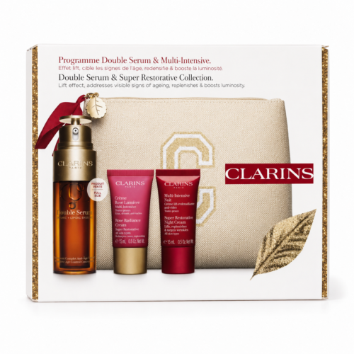 ChatGPT Image Aug 4, 2026, 06_58_43 PM Clarins Double Serum & Super Restorative Collection – Coffret Soin Visage