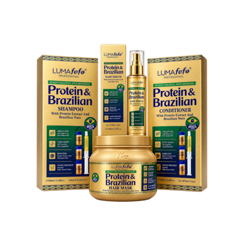 Untitled design (3) LUMAfofo Protein & Brazilian – Kit Soin Capillaire 4 Pièces